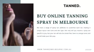 BUY ONLINE TANNING SPRAY IN MELBOURNE