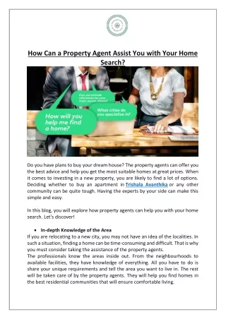 How Can a Property Agent Assist You with Your Home Search?