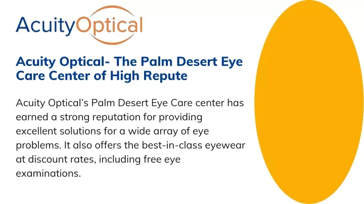 acuity optical the palm desert eye care center