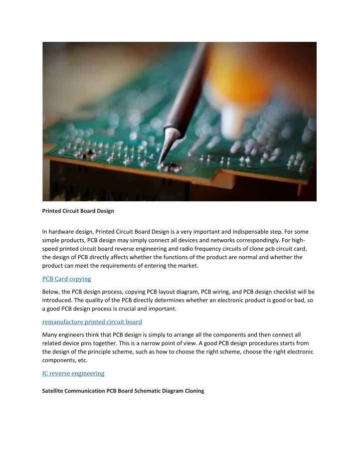 printed circuit board design