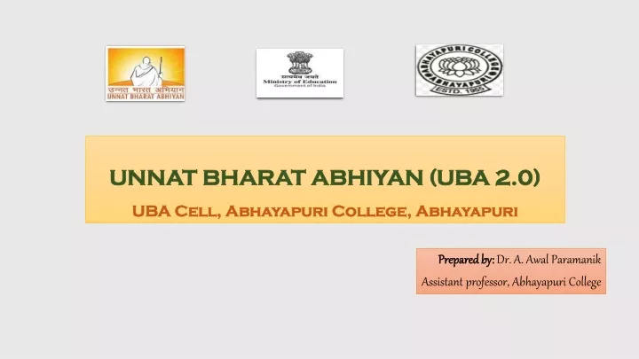 unnat bharat abhiyan uba 2 0 uba cell abhayapuri college abhayapuri