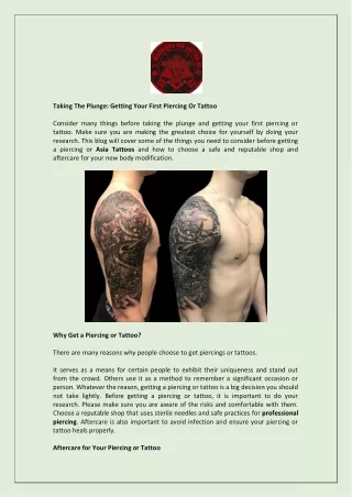 Make The Japanese Tattoos At An Affordable Price