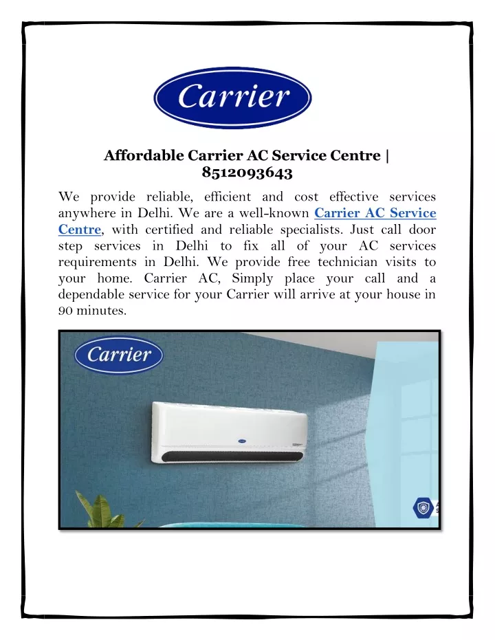 affordable carrier ac service centre 8512093643
