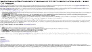 Chiropractic Billing Services in Pennsylvania
