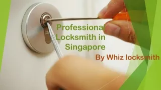 Professional Locksmith in Singapore