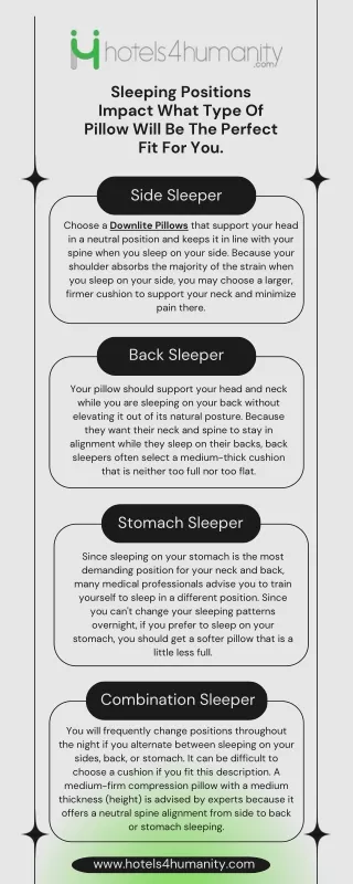 Sleeping Positions Impact What Type Of Pillow Will Be The Perfect Fit For You.