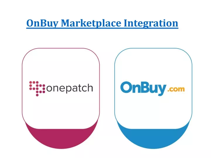 onbuy marketplace integration