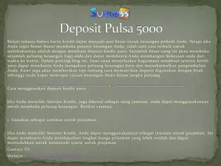 Deposit Pulsa 5000