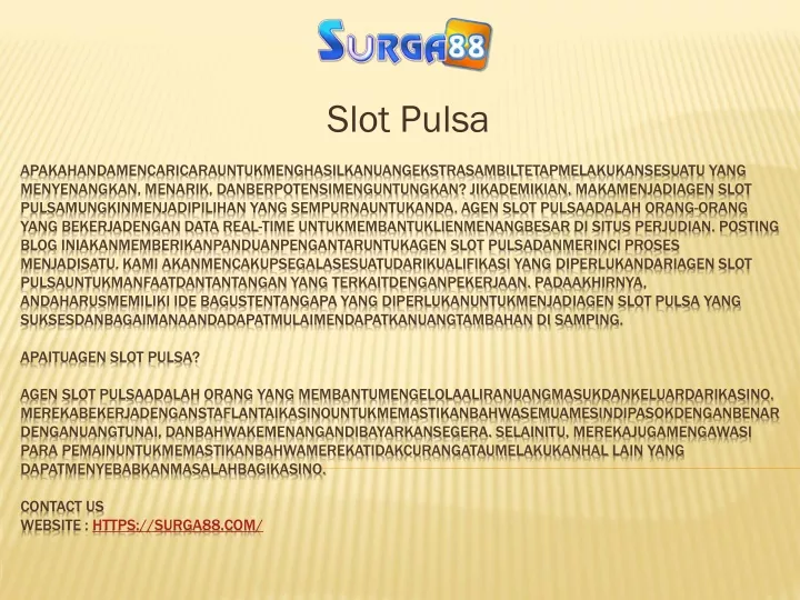 slot pulsa