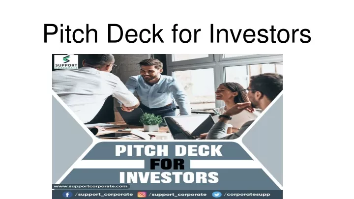pitch deck for investors