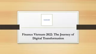 Finance Vietnam 2022 The Journey of Digital Transformation