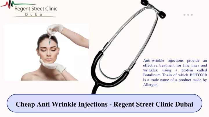 anti wrinkle injections provide an effective