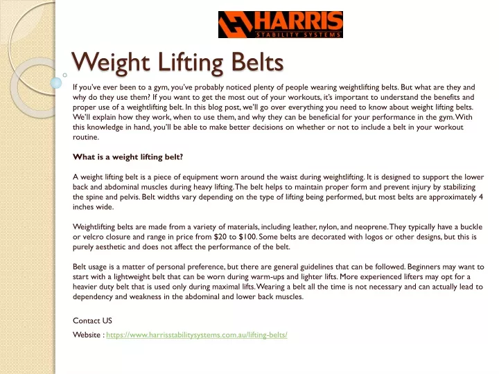 weight lifting belts