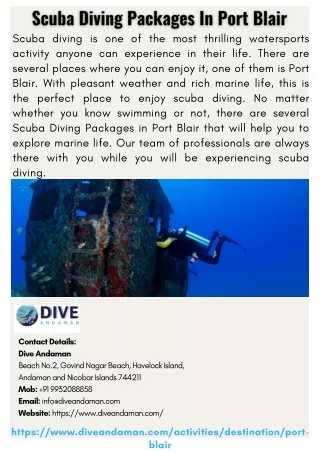 scuba diving is one of the most thrilling