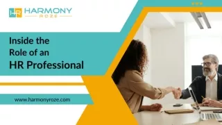 Inside the Role of an HR Professional SaaS HR | Harmony Roze