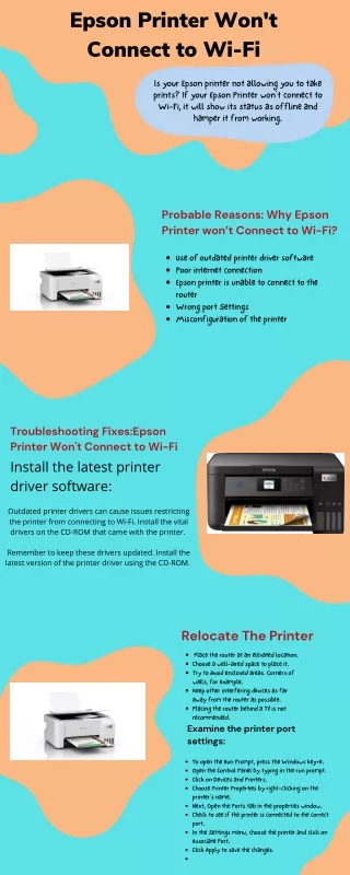 How To Solve Epson Printer Wifi Connection Problems