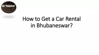 Self Drive Car Rental in Bhubaneswar