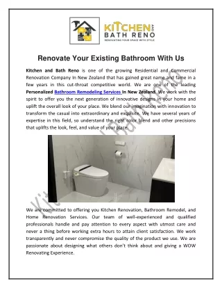 Bathroom Remodeling Services