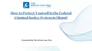 how to protect yourself in the federal criminal