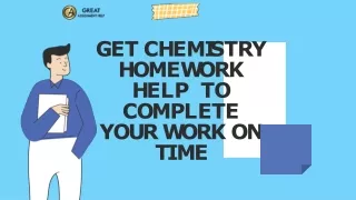 Get Chemistry Homework Help to Complete Your Work on Time