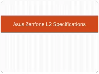 asus zenfone l2 specifications