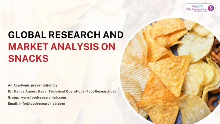 global research and market analysis on snacks