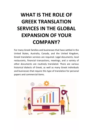 WHAT PART DOES GREEK TRANSLATION SERVICES PLAY IN THE GLOBAL EXPANSION OF YOUR C