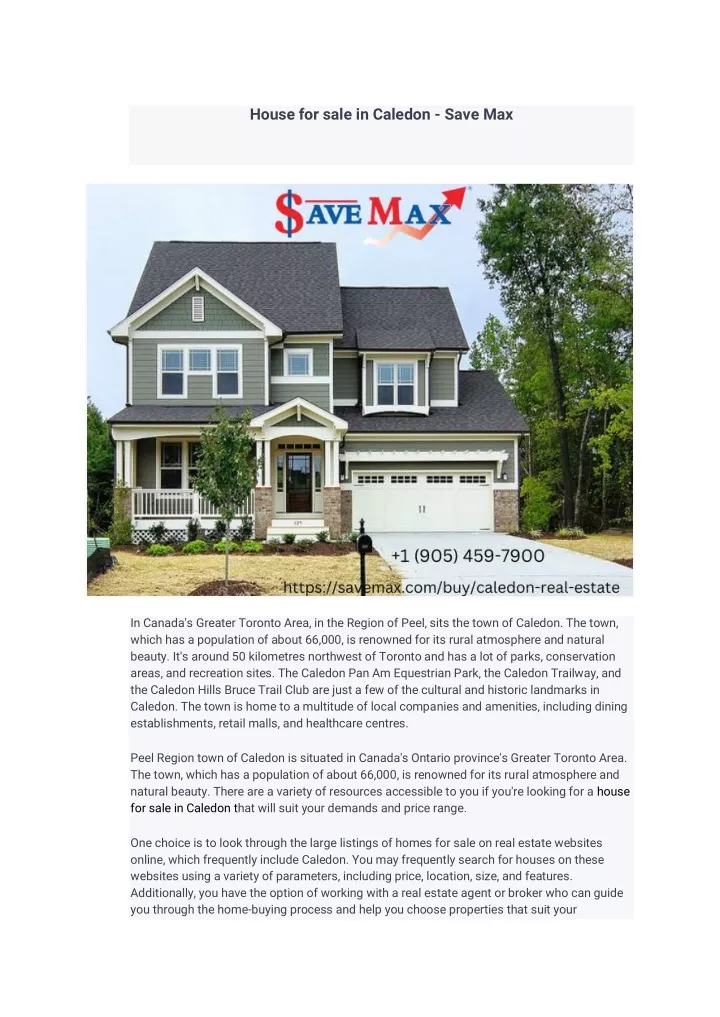 house for sale in caledon save max