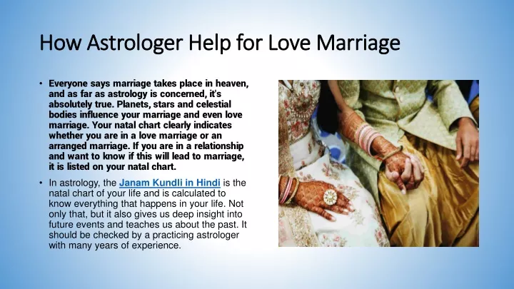 how astrologer help for love marriage