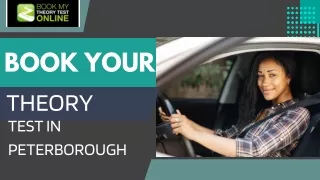 Schedule your driving theory test at Peterborough Theory Test Centre