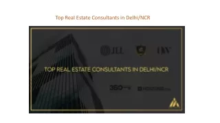 Top Real Estate Consultants in Delhi NCR