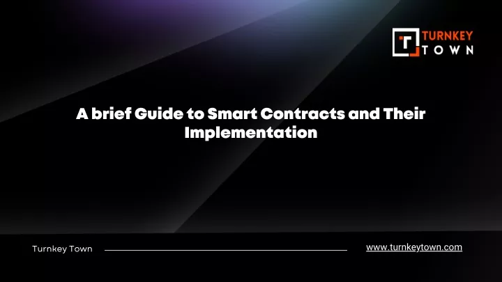 a brief guide to smart contracts and their