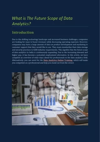 What Is The Future Scope Of Data Analytics ?