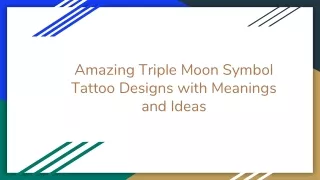 Amazing Triple Moon Symbol Tattoo Designs with Meanings and Ideas