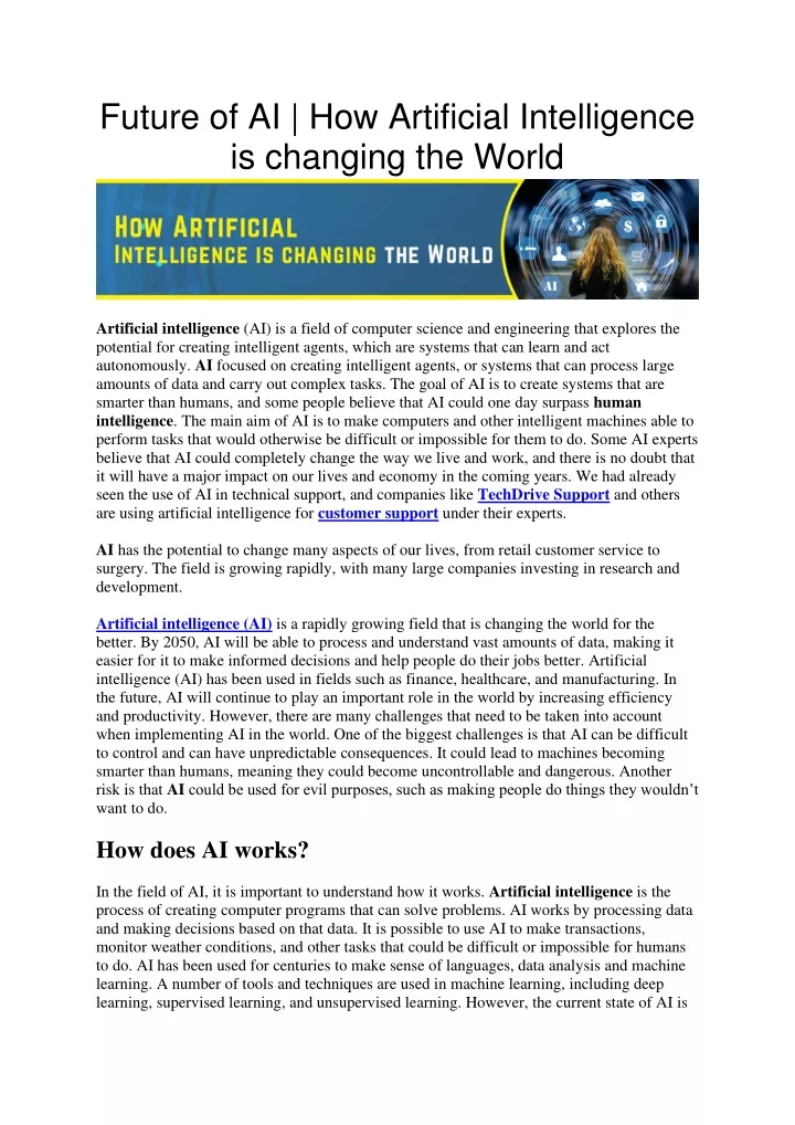 future of ai how artificial intelligence