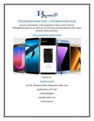 Samsung phone repair center  | Officialphonerepair.co.uk