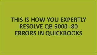 Fix QuickBooks Error 6000_80 - [ 1-855-738 1472]