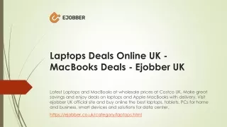 Laptops Deals Online UK - MacBooks Deals - Ejobber UK