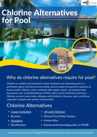 Switching to Chlorine Alternatives for Your Pool
