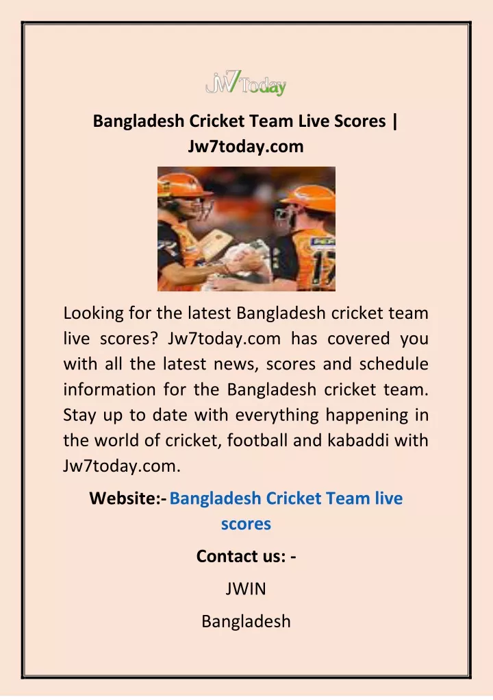 bangladesh cricket team live scores jw7today com