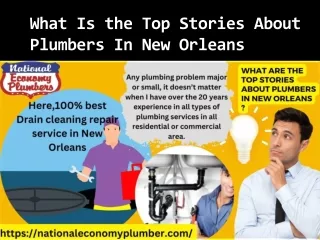 What Is the Top Stories About Plumbers In New Orleans