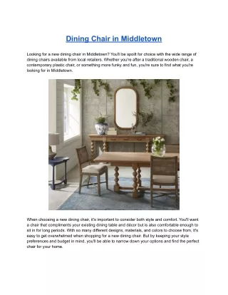 dining chair in middletown