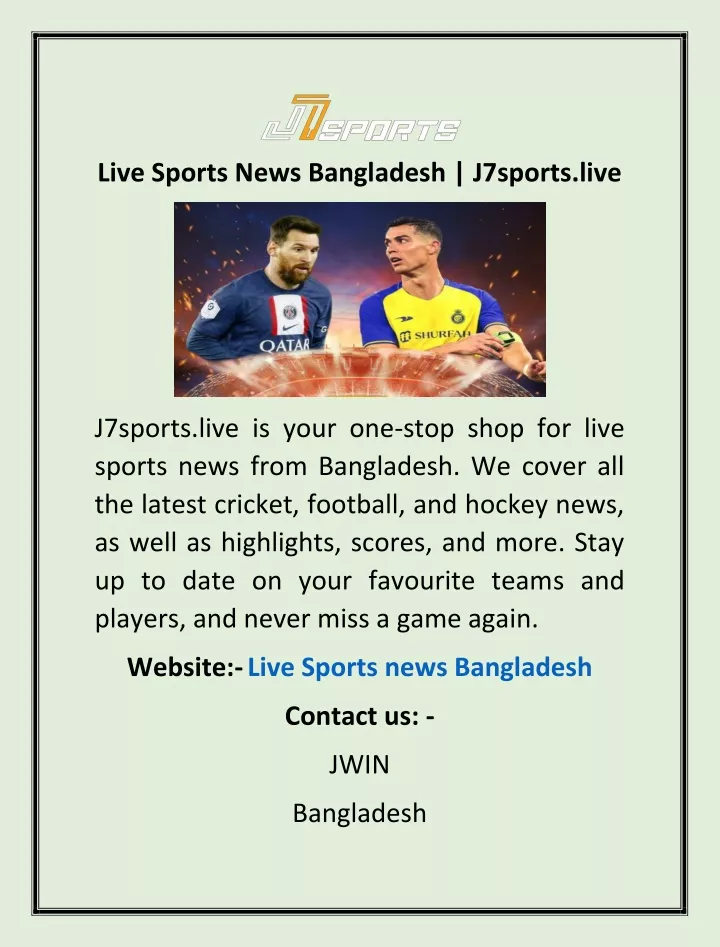 live sports news bangladesh j7sports live