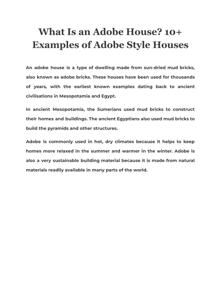 what is an adobe house 10 examples of adobe style