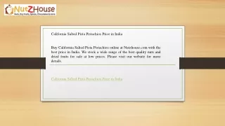 California Salted Pista Pistachios Price in India   Nutzhouse.com