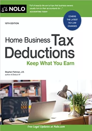 PDF D!ownload  Home Business Tax Deductions: Keep What You Earn