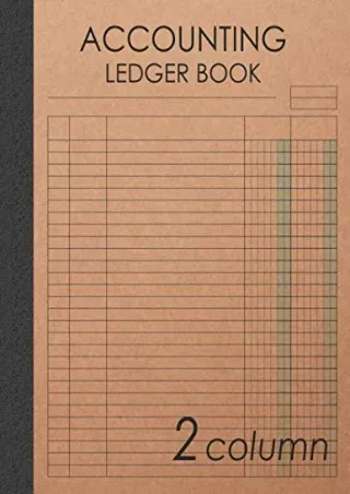 ^EBOOK FULL (D!ownload ) Accounting Ledger Book 2 Column: 120 pages , 8.5 x