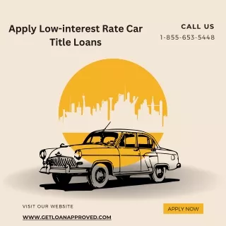 Get out of your financial bind with car title loans