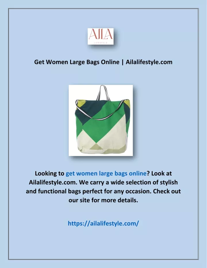 get women large bags online ailalifestyle com