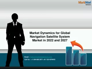 market dynamics for global navigation satellite